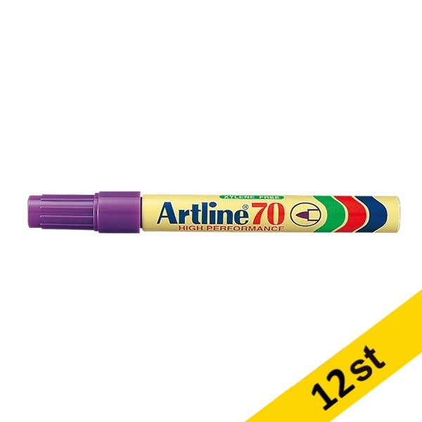 Artline Märkpenna permanent 1.5mm | Artline 70 | lila | 12st EK-70PURPLE 501051 - 1