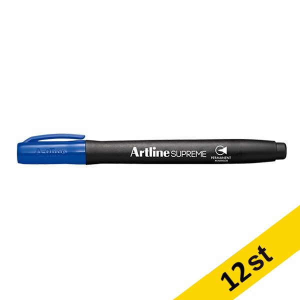 Artline Märkpenna permanent 1mm | Artline Supreme | blå | 12st EPF-700BLUE 501066 - 1