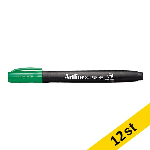 Artline Märkpenna permanent 1mm | Artline Supreme | grön | 12st EPF-700GREEN 501070 - 1