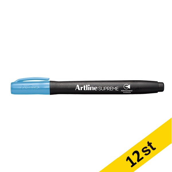 Artline Märkpenna permanent 1mm | Artline Supreme | ljusblå | 12st EPF-700LT.BLUE 501078 - 1