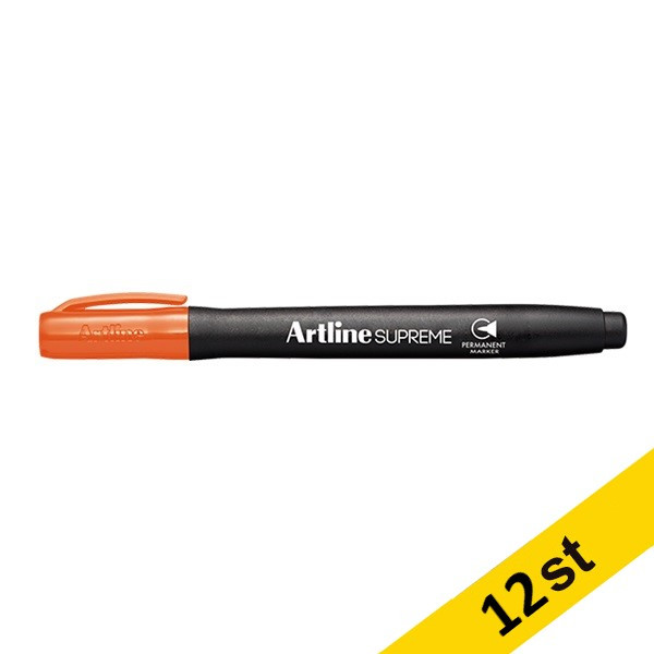 Artline Märkpenna permanent 1mm | Artline Supreme | orange | 12st EPF-700ORANGE 501082 - 1