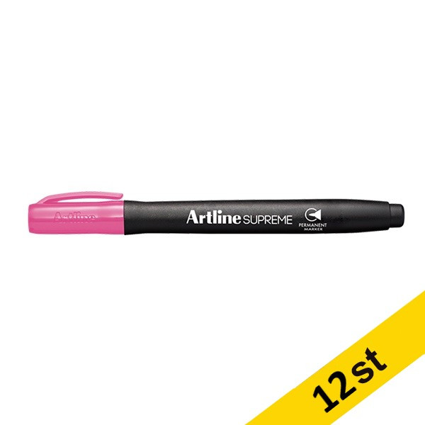 Artline Märkpenna permanent 1mm | Artline Supreme | rosa | 12st EPF-700PINK 501084 - 1