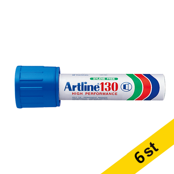 Artline Märkpenna permanent 30mm | Artline 130 | blå | 6st EK-130BLUE 501015 - 1