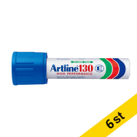 Artline Märkpenna permanent 30mm | Artline 130 | blå | 6st EK-130BLUE 501015