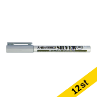 Artline Metallic Marker permanent 1.2mm | Artline 990XF | silver | 12st EK-990XFSILVER 500926