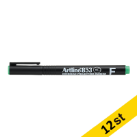 Artline Overheadpenna permanent 0.5mm | Artline 853 | grön | 12st EK-853GREEN 500938