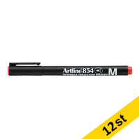 Artline Overheadpenna permanent 1mm | Artline 854 | röd | 12st EK-854RED 500942