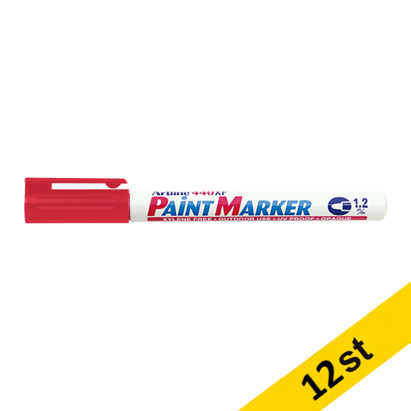 Artline Paint Marker permanent 1.2mm | Artline 440XF | röd | 12st EK-440XFRED 500914 - 1