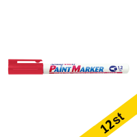 Artline Paint Marker permanent 1.2mm | Artline 440XF | röd | 12st EK-440XFRED 500914