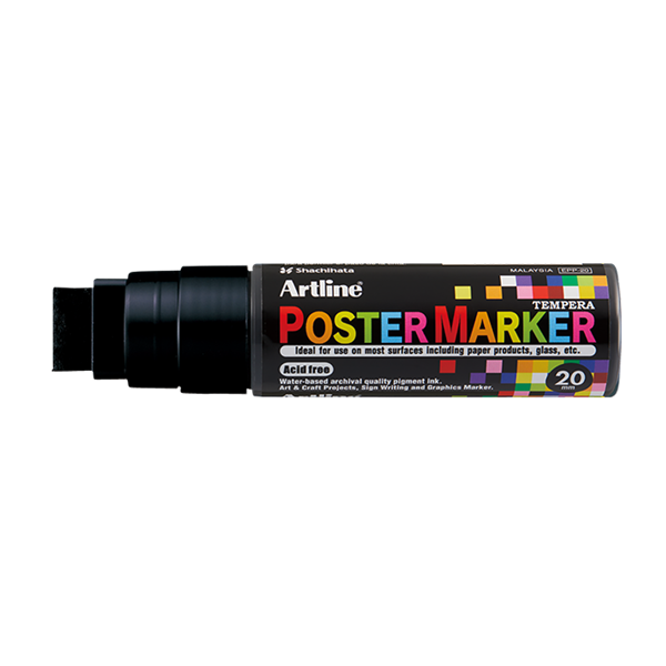 Artline Poster Marker 20mm | Artline | svart EPP-20BLACK 500979 - 1