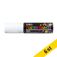 Artline Poster Marker 20mm | Artline | vit | 6st EPP-20WHITE 500982