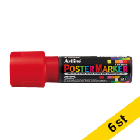 Artline Poster Marker 30mm | Artline | röd | 6st EPP-30RED 500984