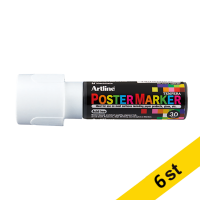 Artline Poster Marker 30mm | Artline | vit | 6st EPP-30WHITE 500988