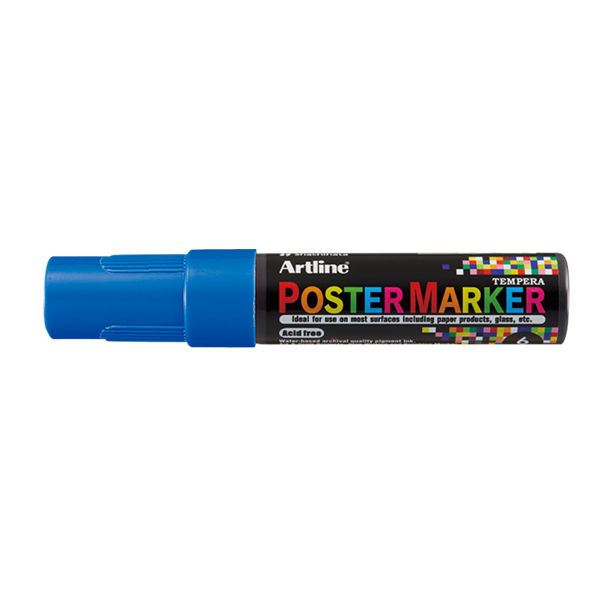 Artline Poster Marker 6mm | Artline | blå EPP-6BLUE 500989 - 1