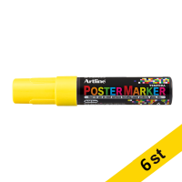 Artline Poster Marker 6mm | Artline | fluorescerande gul | 6st EPP-6FL.YELLOW 500992