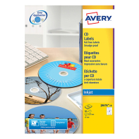 Avery CD-etiketter | Avery J8676-25 2/ark | 50st J8676-25 212825