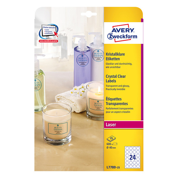 Avery Etiketter | 40mm | Avery L7780-25 | 600st L7780-25 212690 - 1