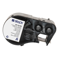 Brady M4-126-490 polyestertejp | svart text - vit tejp | 15,24mm x 45,72mm (original) M4-126-490 148292