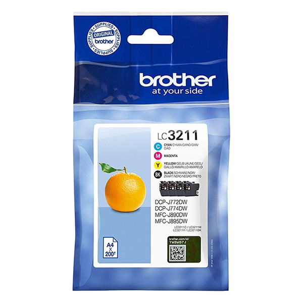 Brother LC3211VAL BK/C/M/Y bläckpatron 4-pack (original) LC3211VAL 028506 - 1