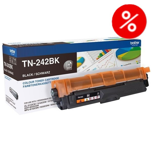 Brother TN-242BK svart toner (original) $$  500531 - 1