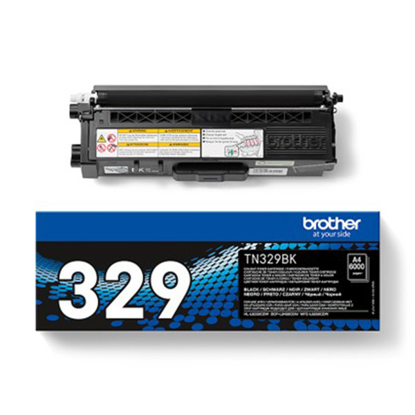 Brother TN-329BK svart toner extra hög kapacitet (original) TN-329BK 051036 - 1