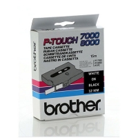 Brother TX-335 | vit text - svart tejp | 12mm x 15m (original) TX335 080326