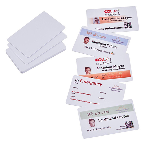 COLOP E-mark PVC-kort | 50st 156480 229175 - 2