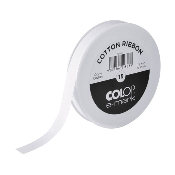 COLOP E-mark bomullsband | 15mm x 25m 154921 229167 - 1