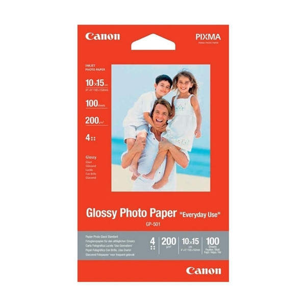 Canon 10x15cm 200g Canon GP-501 fotopapper | Glossy | 100 ark 0775B003 154010 - 1