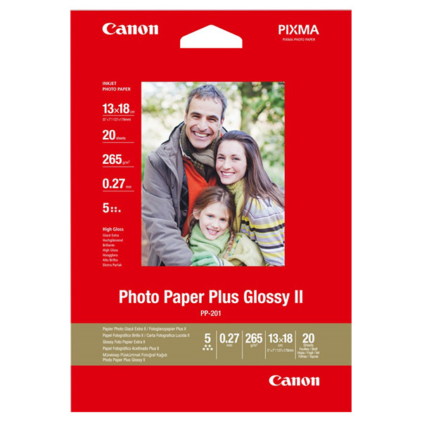 Canon 13x18cm 265g Canon PP-201 fotopapper | Plus Glossy II | 20 ark 2311B018 064580 - 1