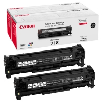 Canon 718 BK svart toner 2-pack (original) 2662B005 070752