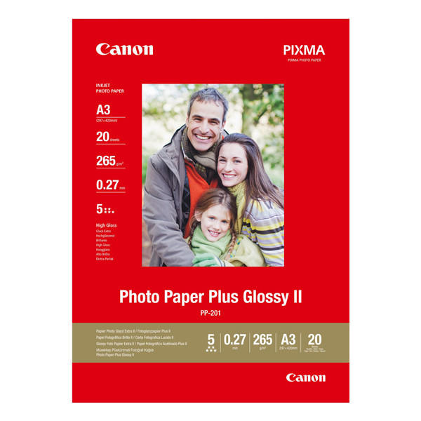 Canon A3 265g Canon PP-201 fotopapper | Plus Glossy II | 20 ark 2311B020 150366 - 1