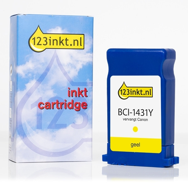 Canon BCI-1431Y gul bläckpatron (varumärket 123ink) 8972A001C 017169 - 1