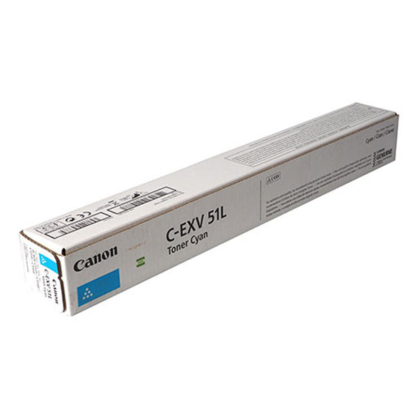 Canon C-EXV51L C cyan toner låg kapacitet 26k (original) 0485C002 017506 - 1