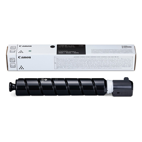 Canon C-EXV66 BK svart toner (original) 5745C002 017698 - 1