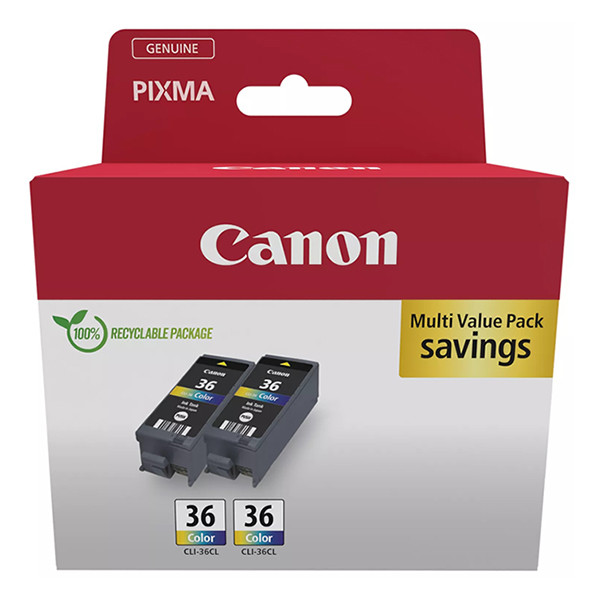 Canon CLI-36 färgbläckpatron 2-pack (original) 1511B025 132254 - 1