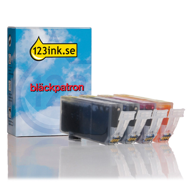 Canon CLI-526 BK/C/M/Y bläckpatron 4-pack (varumärket 123ink) 4540B017C 132081 - 1