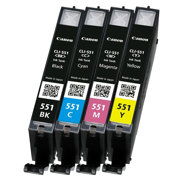 Canon CLI-551BK/C/M/Y bläckpatron 4-pack (original) 6508B006 6509B009.6509B008 6509B015 6509B016 018844 - 1