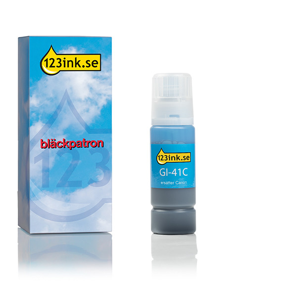 Canon GI-41C cyan bläckrefill (varumärket 123ink) 4543C001C 016033 - 1