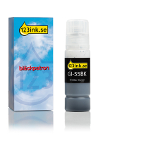 Canon GI-55BK svart bläckrefill (varumärket 123ink) 6292C001C 017633