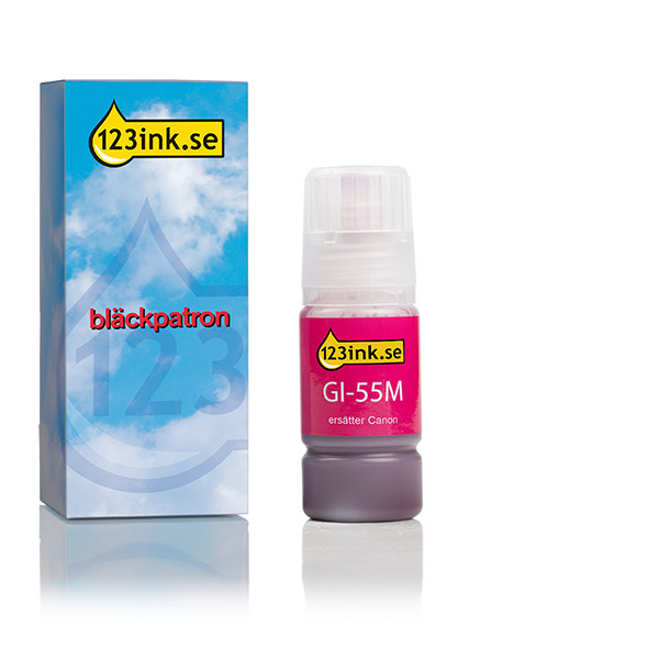 Canon GI-55M magenta bläckrefill (varumärket 123ink) 6290C001C 017637 - 1