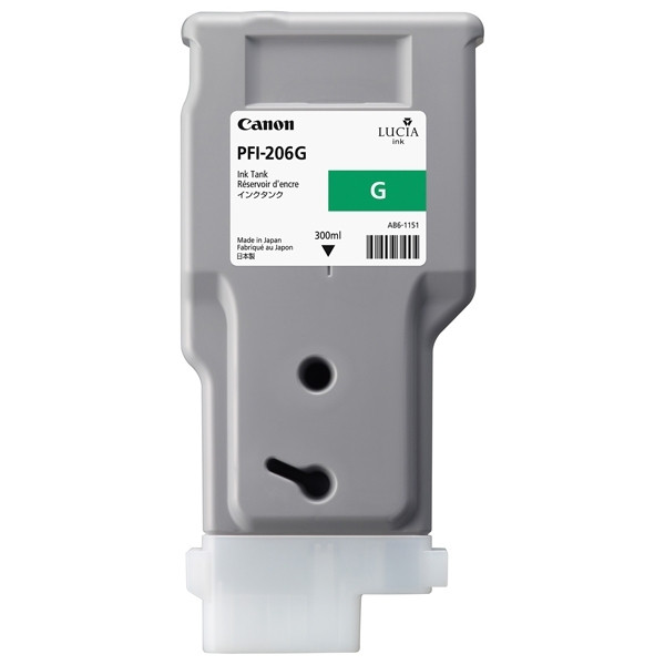 Canon PFI-206G grön bläckpatron hög kapacitet (original) 5310B001 018942 - 1