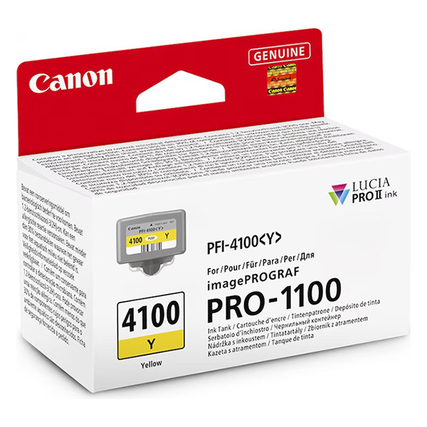 Canon PFI-4100Y gul bläckpatron (original) 6780C001 083736 - 1