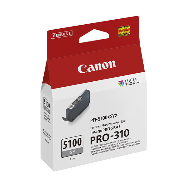 Canon PFI-5100GY grå bläckpatron (original) 6959C001 083794 - 1