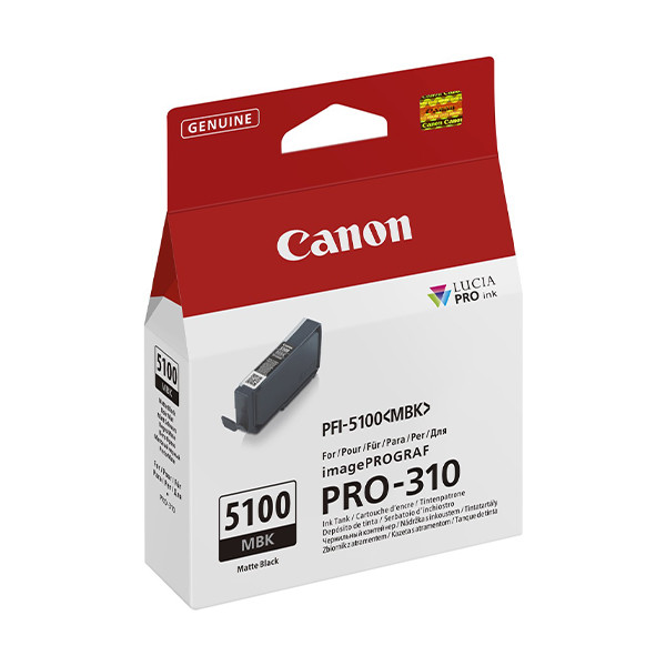 Canon PFI-5100MBK mattsvart bläckpatron (original) 6951C001 083778 - 1