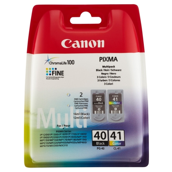Canon PG-40 | CL-41 svart + färg bläckpatron 2-pack (original) 0615B043 0615B051 018780 - 1