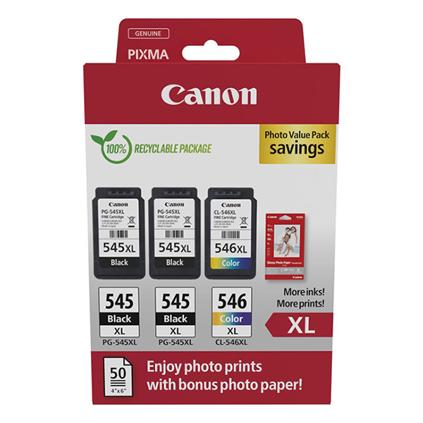 Canon PG-545XLx2 | CL-546XL photo value pack (original) 8286B015 132266 - 1