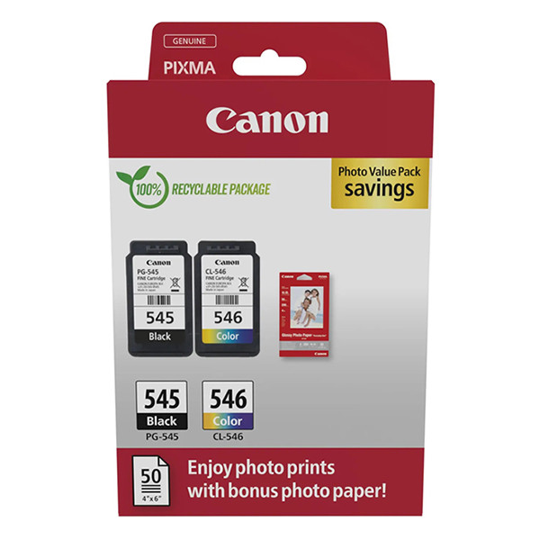 Canon PG-545 | CL-546 photo value pack (original) 8287B008 132262 - 1