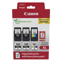 Canon PG-560XLx2 | CL-561XL photo value pack (original) 3712C012 132260