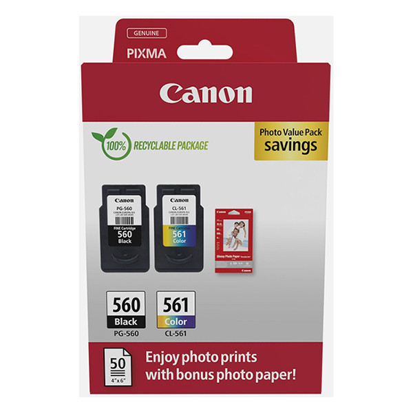 Canon PG-560 | CL-561 photo value pack (original) 3713C008 132256 - 1